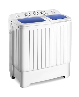 20 lbs Compact Twin Tub Washing Machine for Home Use