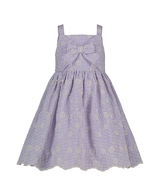 Blueberi Boulevard Toddler and Little Girls Eyelet Fit-and-Flare Fully Lined Sundress