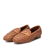 Carmela Leather Collection Women's Braided Flats by Xti