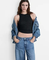 Mango Women's Mid-Rise Balloon Jeans
