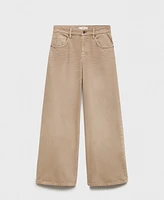 Mango Women's Low Waist Wide Leg Jeans