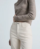 Mango Women's Newmom Comfort High-Rise Jeans