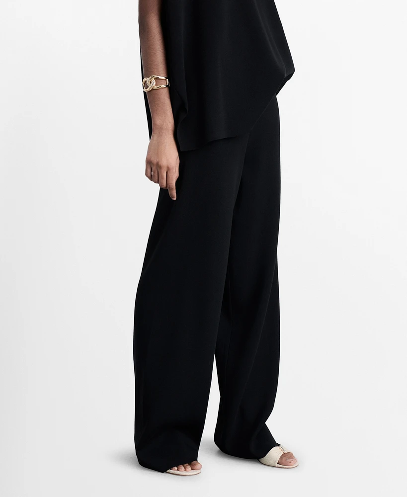 Mango Women's Straight Knitted Trousers