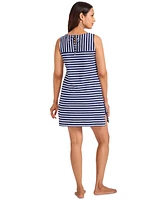 Tommy Bahama Women's Striped Mini Cover-Up Dress