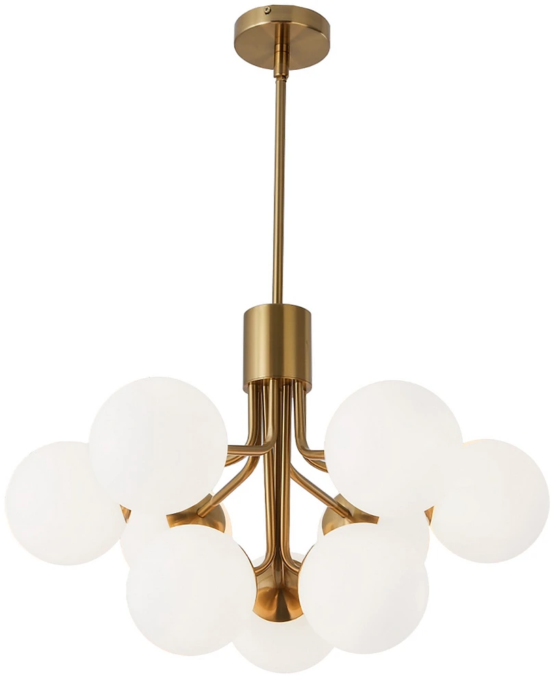 Dainolite 15.75" Metal Amanda 9 Light Chandelier