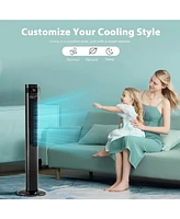 Kismile 43 inch Tower Fan Portable Electric Oscillating Quiet Remote Control Bladeless Floor 3-Speed Wind Mode 12H Timer Bedroom Office