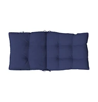 Lowback Chair Cushions pcs Navy Blue Oxford Fabric