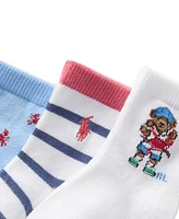 Polo Ralph Lauren Baby Boys Crab Bear Socks, Pack of 3