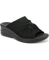 BZees Women's Serenade Washable Slide Wedge Sandals