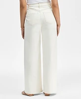 I.n.c. International Concepts Women's Zip-Front Wide-Leg Jeans, Exclusively at Macy's