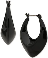 Dkny Pointed Puffy Medium Hoop Earrings, 1.18"