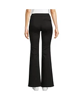Lands' End Women's Adaptive Lycra High Rise Pull On Flare Jeans