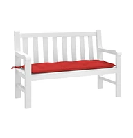 Garden Bench Cushion Red 47.2"x19.7"x2.8" Oxford Fabric