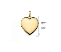 14k Yellow Gold Heart 19mm Polished Locket for Women