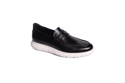 Marc Joseph New York Men's Douglas Street Hands-Free Slip On Technology Lightweight Leather Penny Loafers