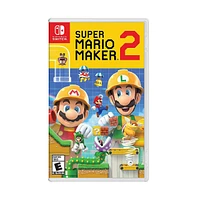 Nintendo Switch 32GB Console Gray Joy-Con Bundle with Surge 11-In-1 Accessory Starter Pack and Super Mario Maker 2