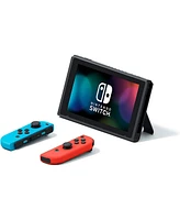 Nintendo Switch Console Neon Red & Blue with Mario Kart 8 Deluxe, Joy-Con Steering Wheel Set
