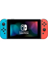 Nintendo Switch Console Neon Red & Blue with Mario Kart 8 Deluxe, Joy-Con Steering Wheel Set