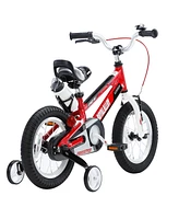 RoyalBaby Space No. 1 Freestyle 16" Kids Bike w/Training Wheels, Red