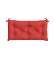 Garden Bench Cushions 2 pcs Red 39.4"x19.7"x2.8" Oxford Fabric