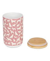 Bone Dry Ceramic Pet Treat Canister Dog Show