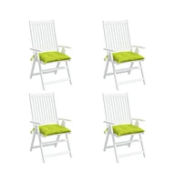 Pallet Cushions 4 pcs Bright Green 19.7"x19.7"x2.8" Oxford Fabric
