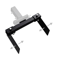 Snow Plow Adapter for Lawn Mower Black