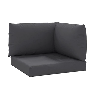 Pallet Cushions 3 pcs Anthracite Oxford Fabric