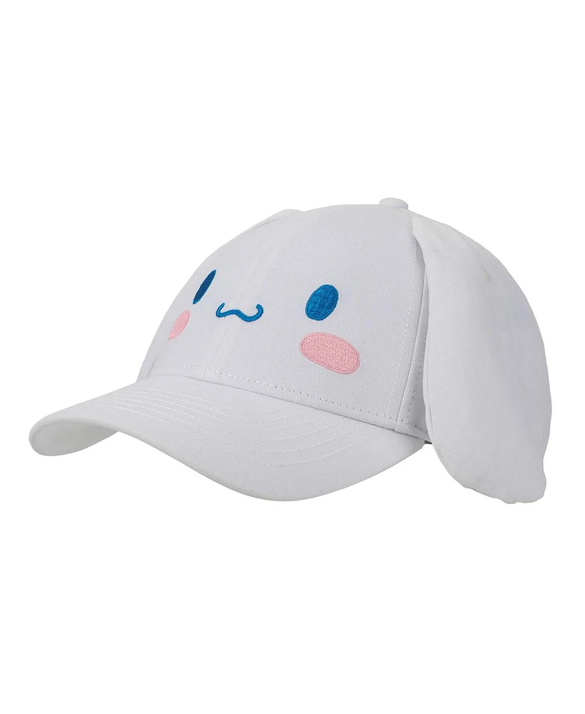 Cinnamoroll Big Face Women's White Adjustable Hat