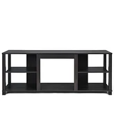 2-Tier Tv Storage Cabinet Console with Adjustable Shelves