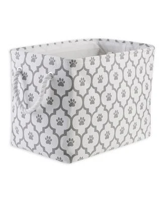 Bone Dry Collapsible Pet Storage Bin Lattice Paw Print
