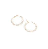Beaded Hoop Earrings