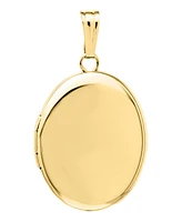 Yellow Gold Filled Oval 14mm Polished Locket for Women