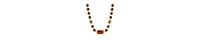 2028 Topaz Glass Bead Strand Necklace