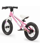 RoyalBaby Freestyle 12" Balance Bike with Handbrakes for Ages 2 to 5, Pink