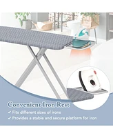Ironing Board with Iron Rest and Removable Silver