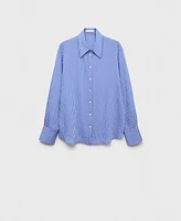 Mango Women's Striped Straight Shirt