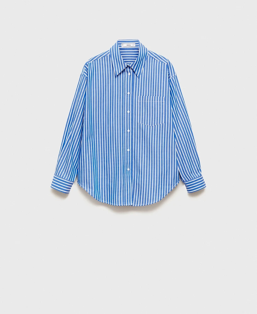 Mango Women's Combined Striped Shirt