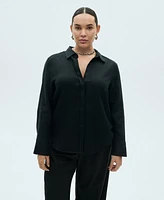 Mango Women's Regular-Fit Linen Shirt