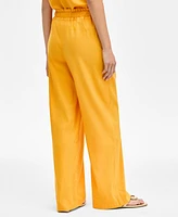 I.n.c. International Concepts Women's Linen Paperbag-Waist Pants, Created for Macy's