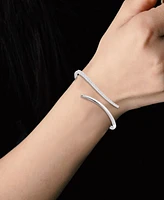 Diamond Open Bangle Bracelet (1-1/2 ct. t.w.) in 14k White Gold