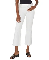 Liverpool Los Angeles Petite Hannah Cropped Flare Jeans