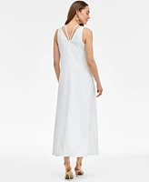 I.n.c. International Concepts Women's Linen-Blend O-Ring Maxi Dress, Exclusively at Macy's