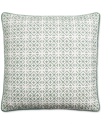 Charter Club Embroidered Tiles Decorative Pillow, 20" x 20", Exclusively at Macy's