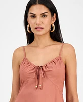 I.n.c. International Concepts Women's Cotton Tiered Maxi Dress, Exclusively at Macy's