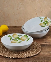 Studio Nova Country Lemons Pasta Bowls, Set of 4