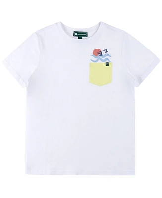 Brooks Brothers Big Boys Fly High Graphic Pocket T-Shirt