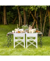 Aoodor Outdoor Patio 4-Pack 34" Director's Chairs