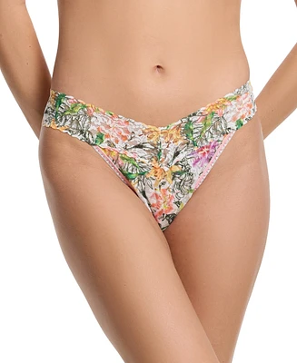 Hanky Panky Women's Printed Signature Lace Original Rise Thong