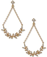 lonna & lilly Gold-Tone Cubic Zirconia Branch Drop Earrings